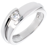 Solitaire Nid Précieux - Bipolaire - or blanc 18 carats (TGM+) - 0.31 carat