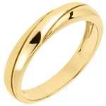 Trouwring Saturnus Trilogie - Geel Goud - 9 karaat