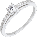 Verlobungsring - Avalon - Diamanten 0.195 Karat - Weißgold und Diamant