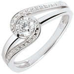 Verlovingsring Nid Précieux - Preciosa- diamant 0.3 karaat - wit goud 9 karaat