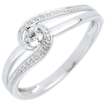 Verlovingsring solitair Nid Précieux - Preciosa - Diamant 0.12 karaat - 18 karaat