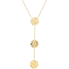 Collana tre pianeti - Oro giallo - 9 carati