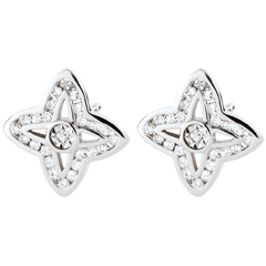 Orecchini Tala - Oro bianco - 9 carati - 50 Diamanti - 0.2 carati