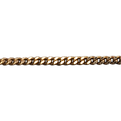 Catena a maglia barbazzale - Oro giallo - 9 carati - 60 cm
