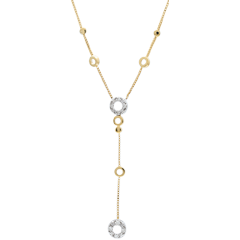 Collier Graziella - or blanc et or jaune 9 carats