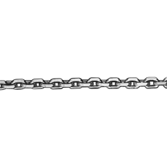 White Gold 50cm Rolo Chain