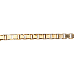 Yellow Gold 45cm Venetian Chain 