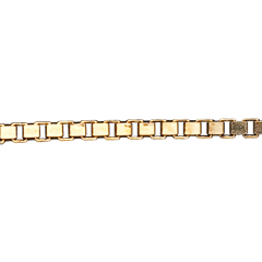 Yellow Gold 45cm Venetian Chain