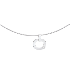 Mini Diapple White Gold Diamond Pendant
