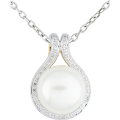 Adélie Pendant with pearls and diamonds