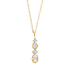Linéa Necklace – 9ct Yellow Gold and Lab-Grown Diamonds