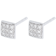 Pendientes Klea - oro blanco 18 quilates 