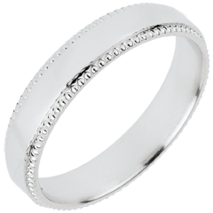 Alianza Emperador - oro blanco 18 quilates