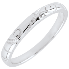 Alianza Triba - oro blanco 18 quilates