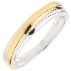 Alliance Atlas - or blanc et or jaune 9 carats