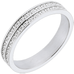 Alliance Chemins de vie - or blanc 18 carats