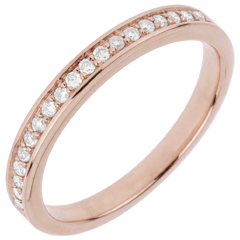 Alliance - Diamant - or rose 18 carats