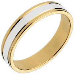 Alliance Esther III - or blanc et or jaune 18 carats