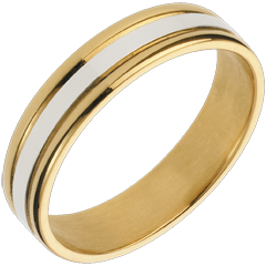 Alliance Esther I - or blanc et or jaune 18 carats