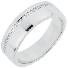 Alliance Majesté - or blanc 18 carats