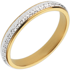 Alliance Pandorane - or blanc et or jaune 18 carats