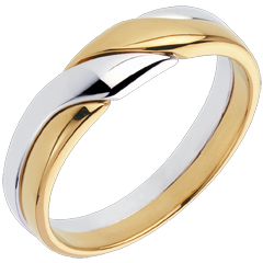 Yellow and White Gold Attraction Ring