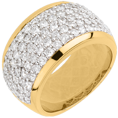 Anello Costellazione - Paesaggio Celeste - Oro giallo - 18 carati - 79 Diamanti - 2.05 carati 