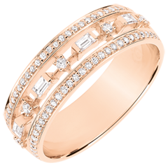 Anello Destino - Piccola Imperatrice - 71 Diamanti - Oro rosa 18 carati