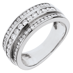 Anello Fantasmagoria - Via Lattea - Oro bianco - 18 carati - 52 diamanti - 0.63 carati