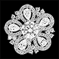Anello Lyséa – Oro bianco riciclato 9 carati e diamanti sintetici