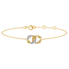 Armband Auge des Orients - Lia - Gelbgold, 9 Karat, mit Diamanten