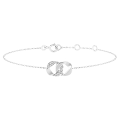 Armband Auge des Orients - Lia - Weißgold, 18 Karat, mit Diamanten