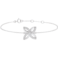 Armband Frische - Sommerlilie - Weißgold
