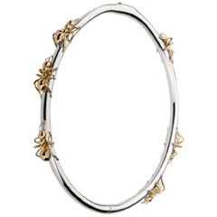 Armband Spaziergang der Sinne - Tanz der Ameisen - Weiß- und Roségold