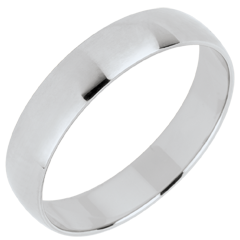 « L'Atelier » nº 39332 - Alliance 4 mm Platine poli - Fin