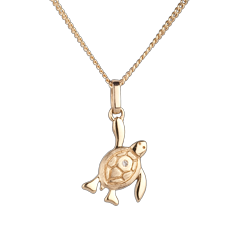 Baby Schildkröte - petite - Gelgold - 9 Karat