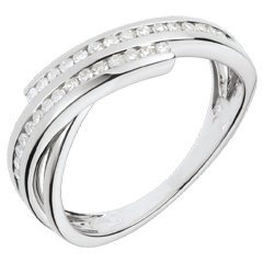 bague envie précieuse - or blanc 18 carats