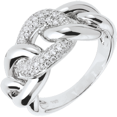 Bague Force d'Aimer - or blanc 18 carats