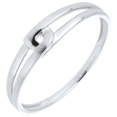 Bague Modernity or blanc 18 carats
