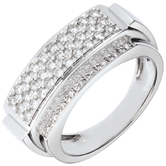 Bague Paula - or blanc 18 carats