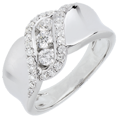 Trilogie Ring Destiny - Sheherazade - 18 karaat witgoud