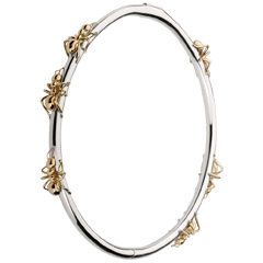 Bracelet Balade Imaginaire - Le Bal des Fourmis - or blanc et or rose 18 carats