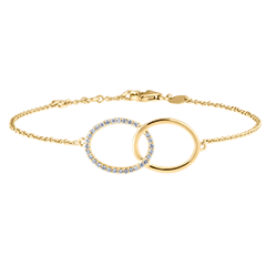Bracelet Fraîcheur - Double Firmament - or jaune 18 carats et diamants