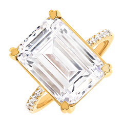 Célestia Ring – Recycled 18ct Yellow Gold and Lab-Grown Diamond