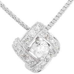 Collar Destino - Princesa Persa - oro blanco 18 quilatos y diamantes