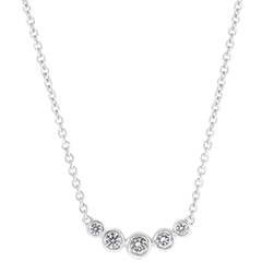 Collar Frescura - Rocío - oro blanco de 18 quilates y diamantes