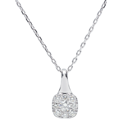 Collier Amadeus - 0.3 carat - or blanc 18 carats