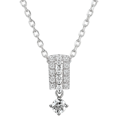 Collier Destinée - Médicis - diamants et or blanc 9 carats
