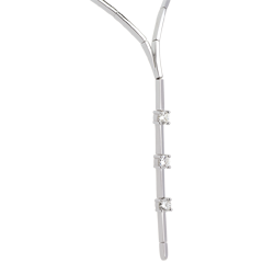 Y Collier Eiszapfen Trilogie - 0.47 Karat - 3 Diamanten