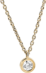 Collier Fraîcheur - Calixte - or jaune 9 carats et diamant
